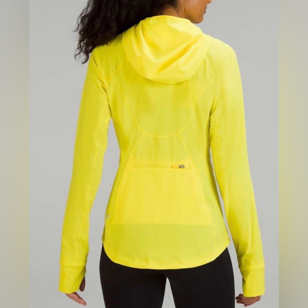NWOT New Lululemon Mist Over Windbreaker Sonic Yellow - Picture 4 of 12